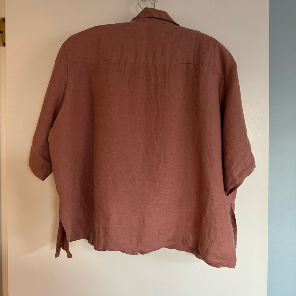SOLD - THE 04 SET Deiji Studios Smoke Pink XL 100% linen - Picture 8 of 16